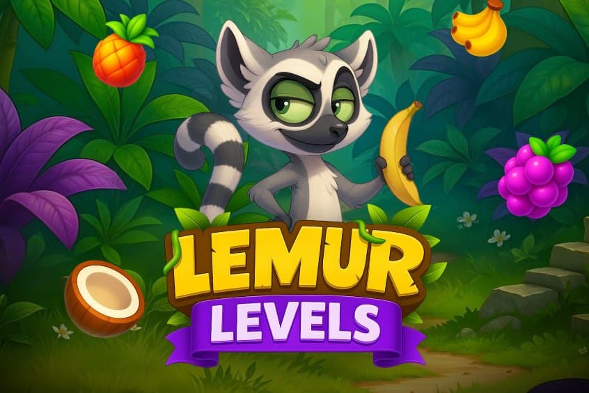 Lemur Levels slot game by Bullshark Games