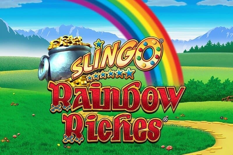 Slingo Rainbow Riches slot game by Gaming Realms