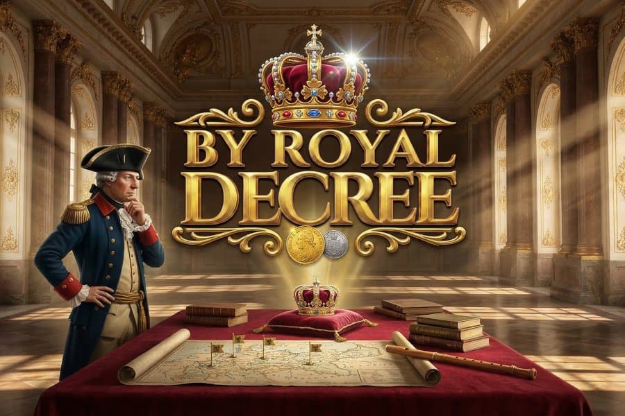 By Royal Decree slot game by Holle Games