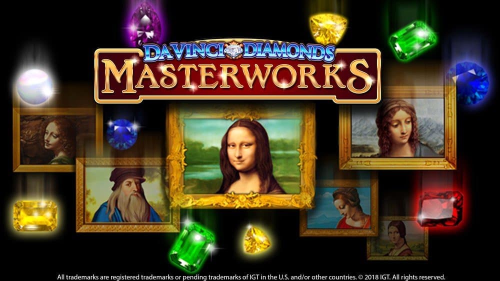 Da Vinci Diamonds Masterworks slot game by IGT