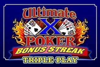 Ultimate X Poker Bonus Streak Triple Play slot game by IGT