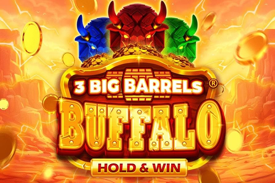 3 Big Barrels Buffalo slot game by Koala Games