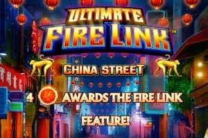 Ultimate Fire Link China Street slot game by Light & Wonder