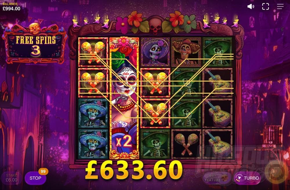 Los Muertos Locos slot game by Max Win Gaming