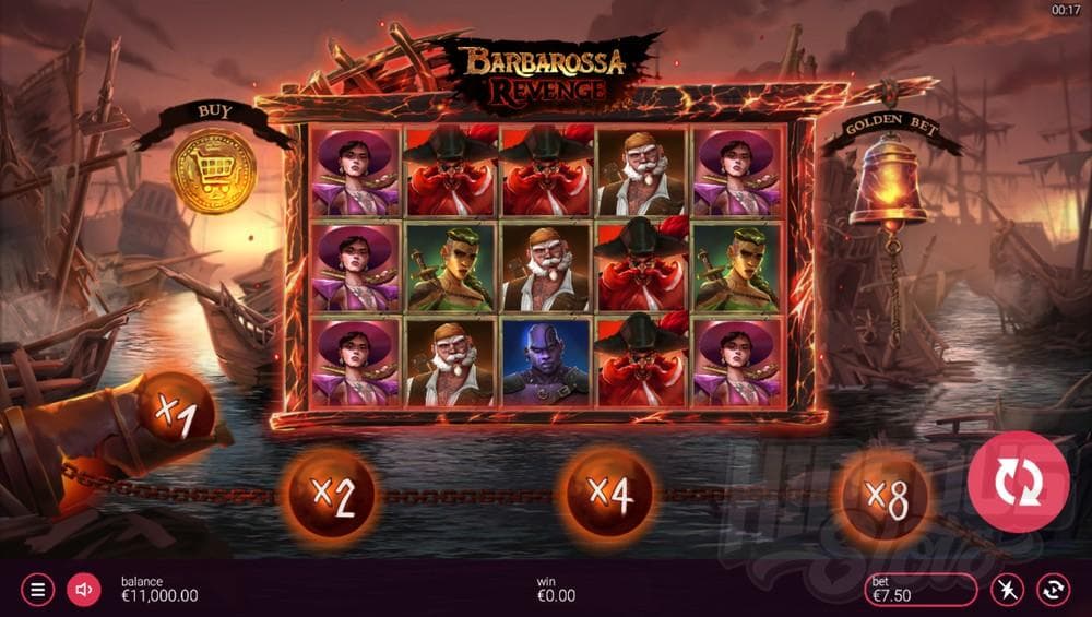 Barbarossa Revenge DoubleMax slot game by Peter & Sons