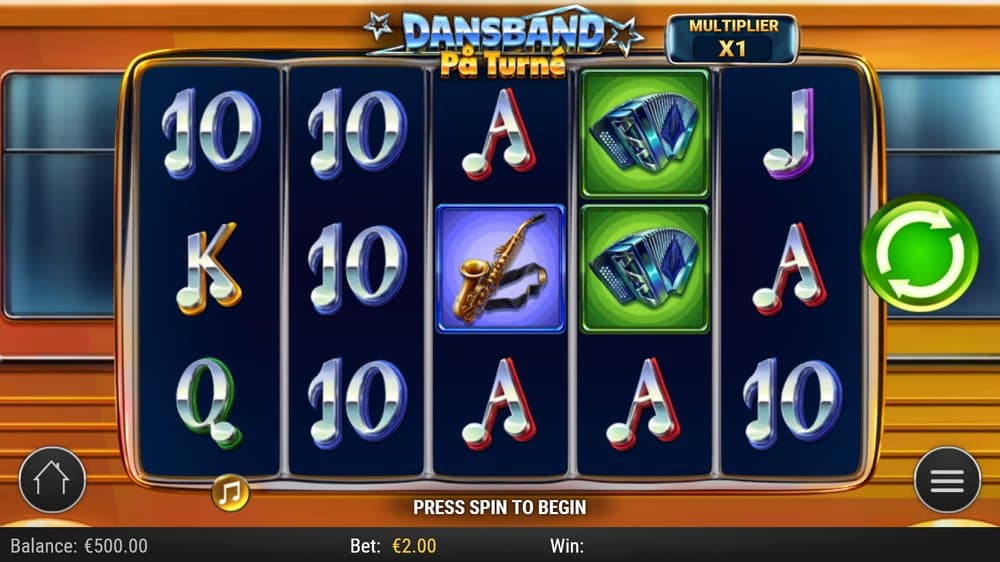 Dansband På Turné slot game by Play'n GO