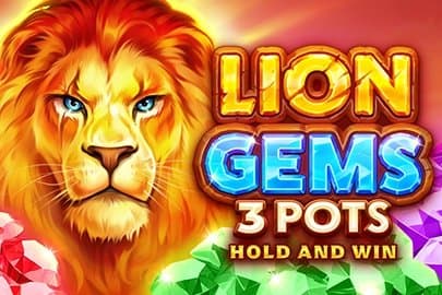 Lion Gems 3 Pots: Hold and Win slot game by Playson