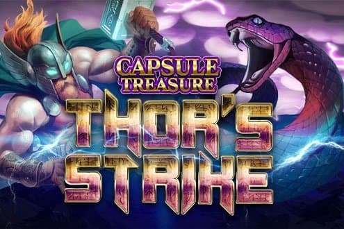 Capsule Treasure Thor's Strike slot game by Samurai Studio