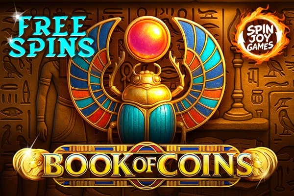 Book of Coins slot game by Spin Joy Games