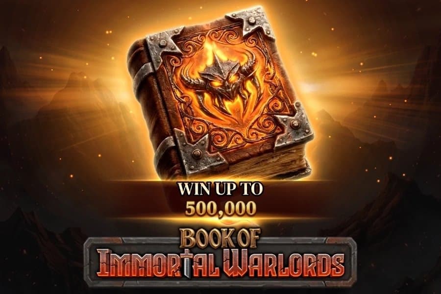 Book of Immortal Warlords slot game by Spinomenal