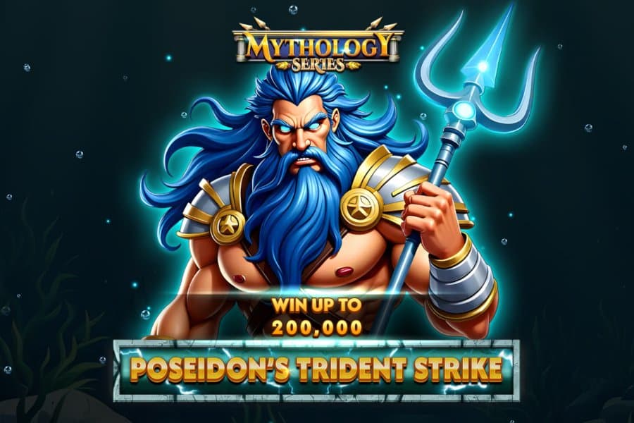 Poseidon's Trident Strike slot game by Spinomenal