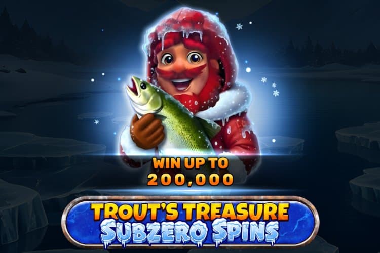 Trout's Treasure Subzero Spins slot game by Spinomenal
