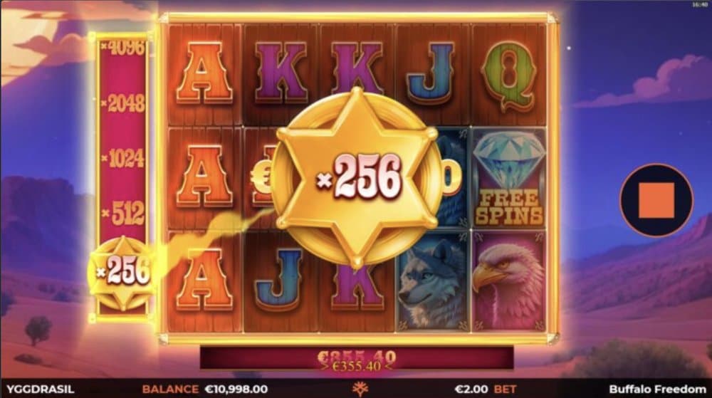 Buffalo Freedom slot game by Yggdrasil Gaming