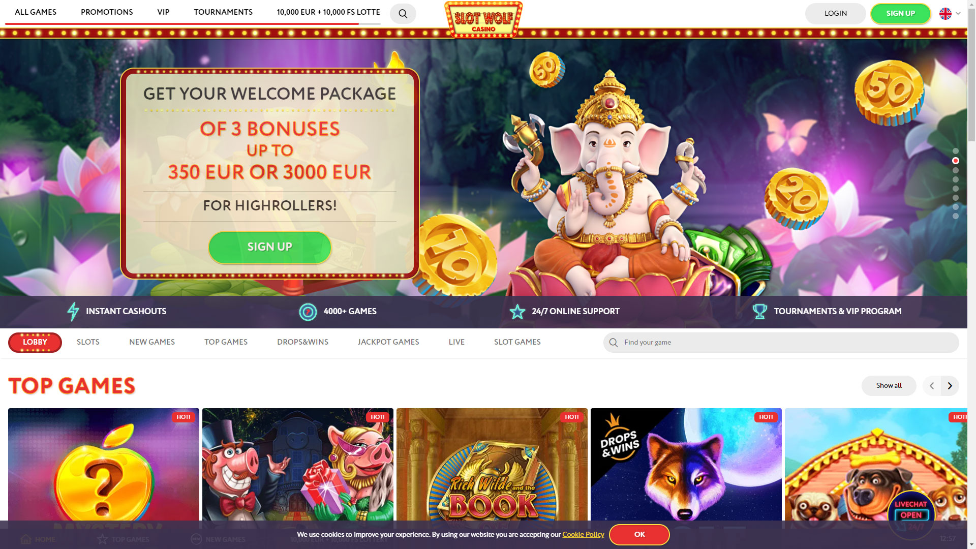 slot wolf casino review