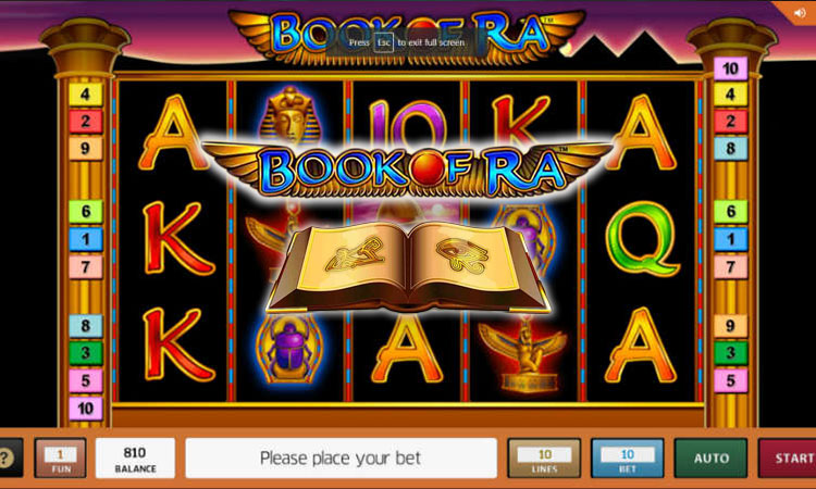 Preview onto Book of Ra slot game