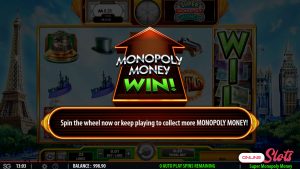 Screenshot of Super Monopoly Money wilds feature