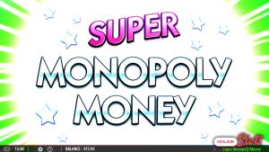 Screenshot of Super Monopoly Money wild spin feature